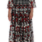 Embroidered Black Maxi Long Dress Gown
