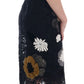 Elegant Black Floral Lace Embroidered Sheath Dress