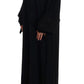 Elegant Floral Lace Cape Kaftan Dress
