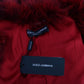 Luxurious Red Coyote Fur Long Vest Jacket