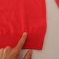 Red Wool Long Sleeves Crewneck Pullover Sweater
