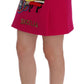 Embellished Silk-Lined Wool Skirt