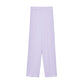 Elegant Purple Crepe Trousers for Women