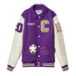 Chic Cotton Blend College Bomber Jacket