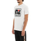 Chic White Crew Neck Cotton Tee