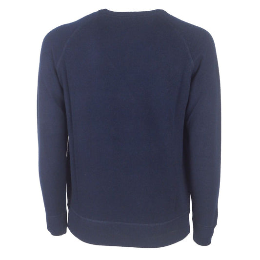 Elegant Dark Blue Cashmere Sweater