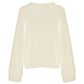 Chic Beige V-Neck Wool Blend Sweater