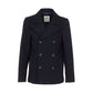 Elegant Men's Short Wool Blend Coat