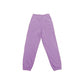 Chic Purple Cotton Sweatpants with Logo Print
