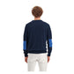 Blue Cotton Men Sweater