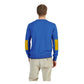 Light Blue Cotton Men Sweater