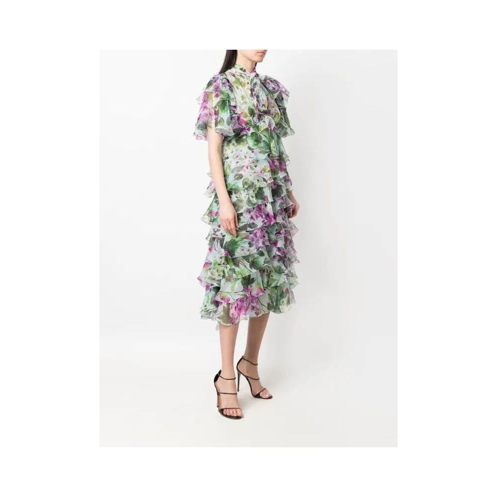 Multicolor Silk Dress