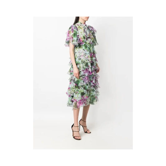 Multicolor Silk Dress