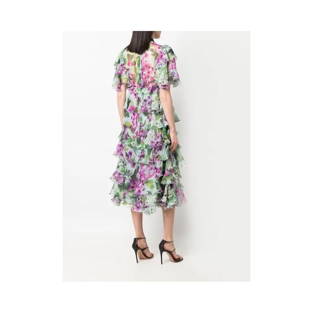 Multicolor Silk Dress