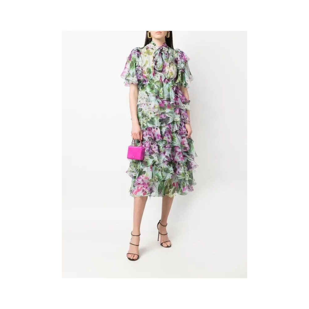 Multicolor Silk Dress