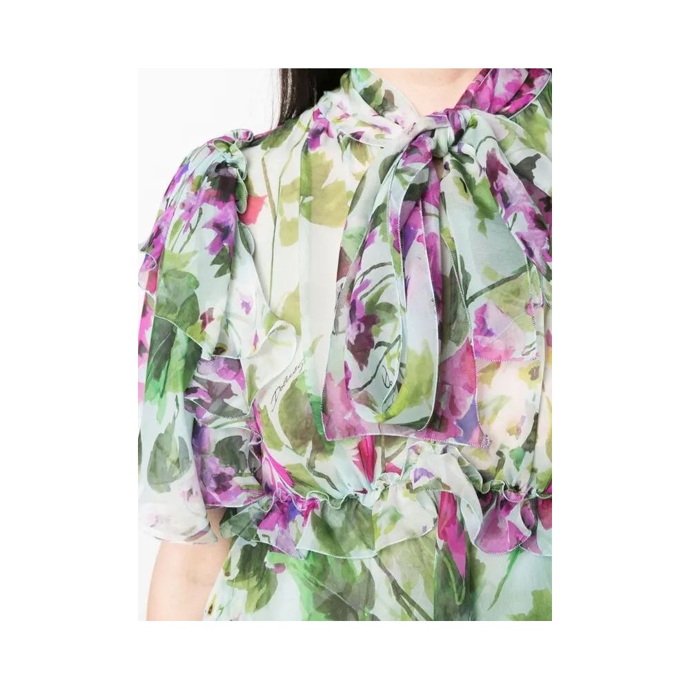 Multicolor Silk Dress