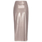 Beige Polyester Skirt