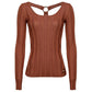 Brown Viscose Sweater