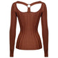 Brown Viscose Sweater