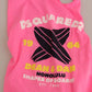 Pink Logo Print Sleeveless Sheath Mini Dress