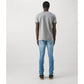 Sleek Light Blue Stretch Denim for Men