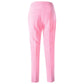 Elegant Pink Crepe Trousers for Women