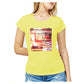Chic Yellow Crew-Neck Cotton Tee
