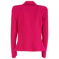 Chic Fuchsia Crepe Summer Jacket