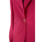 Chic Fuchsia Crepe Summer Jacket