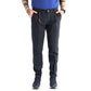 Elegant Cotton Pants in Refined Blue Hue
