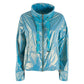 Pearlescent Nylon Three-Zip Jacket