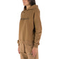 Chic Long-Sleeved Cotton Hoodie with Logo Print