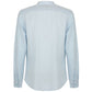 Chic Mandarin Collar Linen-Cotton Shirt