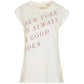Elegant Rhinestone Studded White Tee