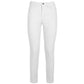 Chic White Cotton Blend Trousers for Women