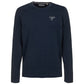 Blue Cotton Logo Print Long-Sleeved Tee