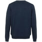 Chic V-Neck Cotton Sweater in Blue