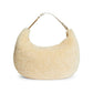 Cream Shearling Wool Chic Shoulder Bag