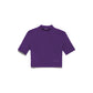 Chic Purple Bi-Elastic Crop Top