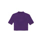 Chic Purple Bi-Elastic Crop Top