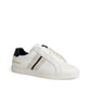 Elegant White Leather Unisex Sneakers
