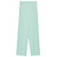 Chic Crepe Straight Trousers in Lush Green