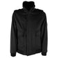 Elegant Virgin Wool Men's Bomber with Fur Collar
