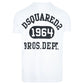 Elegant White Cotton Tee with Contrast Print