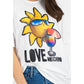Chic Logo Cotton Tee in Elegant White
