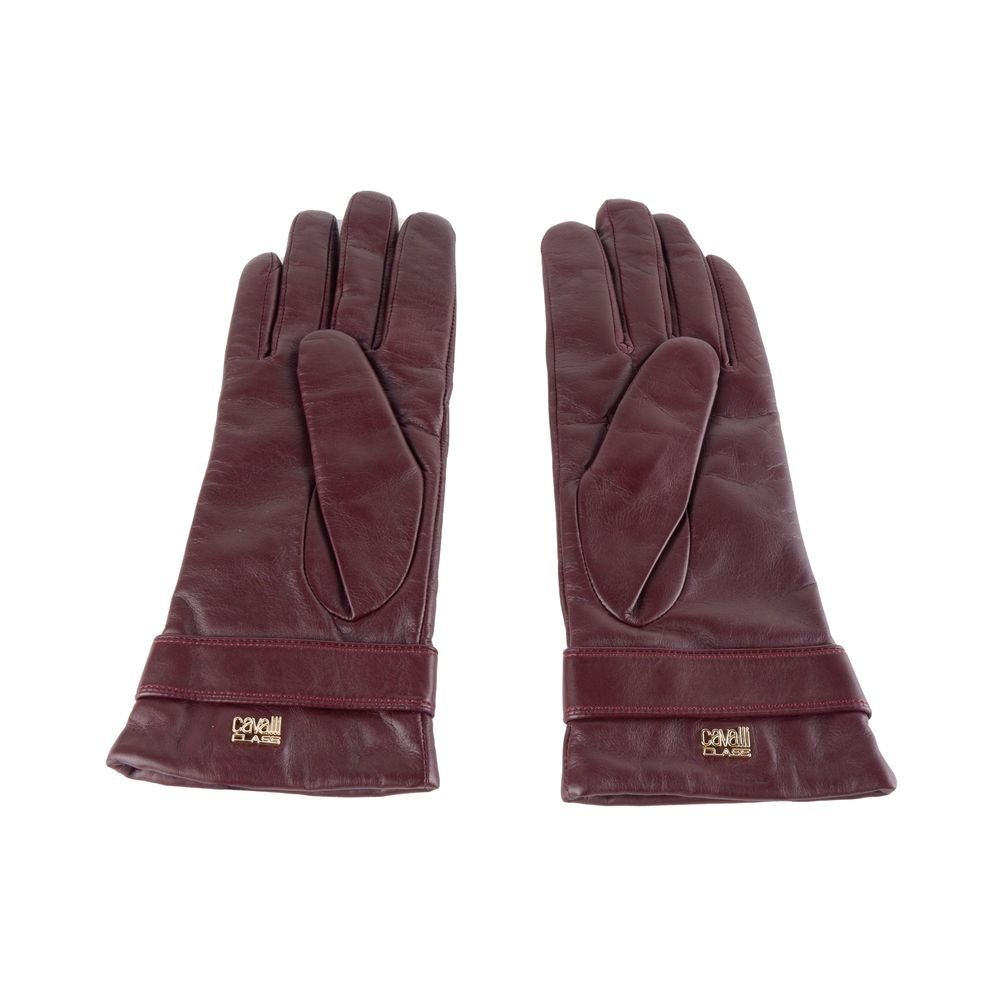 Red Lambskin Women Glove