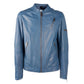 Light Blue Leather Jacket