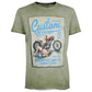 Green Cotton Men T-Shirt