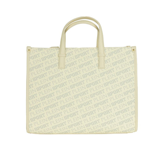 White Polyamide Women Shoulder Bag