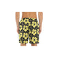 Yellow Polyamide Men Swim Short
